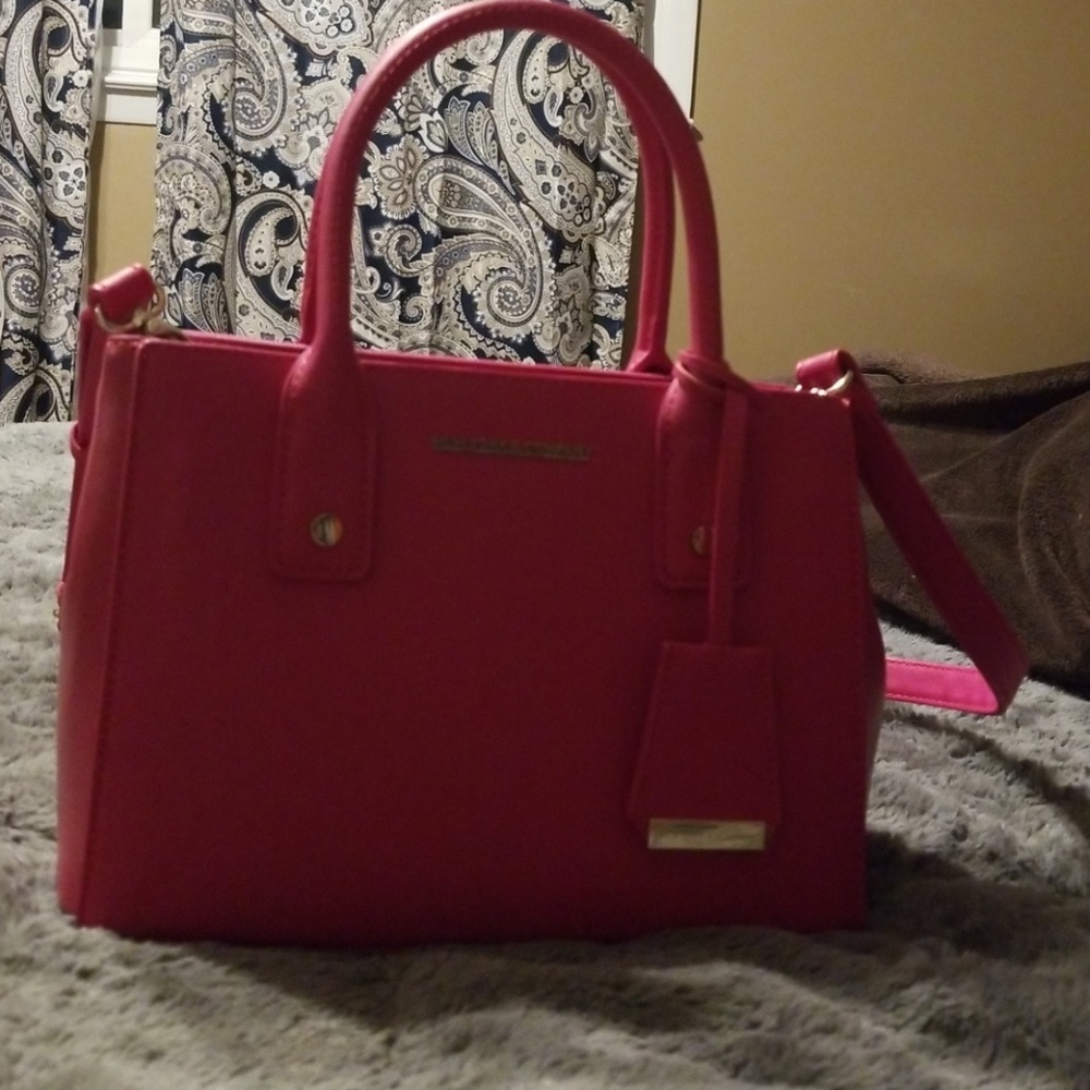 Dark pink handbag